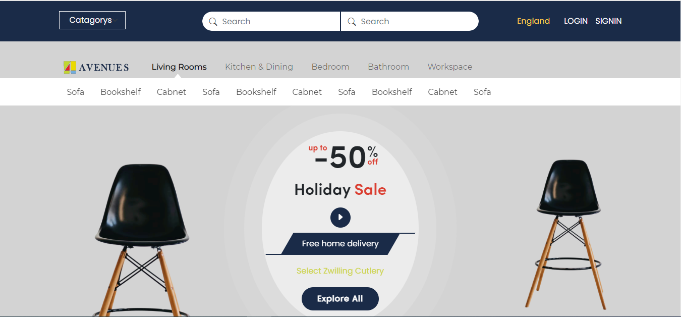 Ecommerce Landing Page
