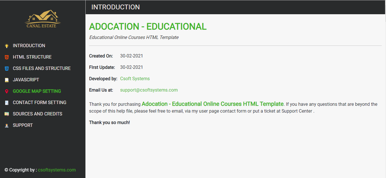 Documentation Website