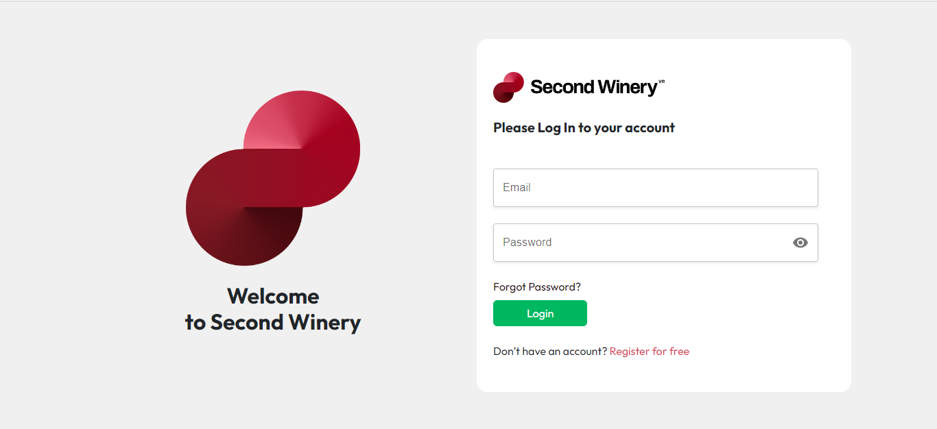 React SecondWinery Dashboard